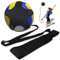 Fußball/Volleyball/Rugby Kick Trainer, Freihändiger Solo Trainer Fussball Trainingshilfe mit Erweitertem Seitenwindschutz, beidseitige Anpassung der Gürtellänge, Geeignet für Kinder und Erwachsene