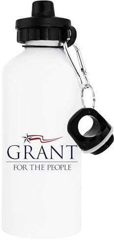 Generisch Grant For The People Wasserflasche, Weiß, Wiederverwendbare Flasche