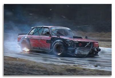 UNSGA Poster mit schwedischem Sportwagen, Volvo 240, Rennkunst-Poster, dekoratives Gemälde, Leinwand, Wandposter und Kunstdruck, moderne Familienschlafzimmer-Dekoration, Poster, 30 x 45 cm