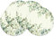 Juego de 4 manteles Individuales eucalipto Verde, Redondos, Hojas de eucalipto manteles Individuales, Redondos, Ø 37, para Vacaciones, Fiesta, Cocina