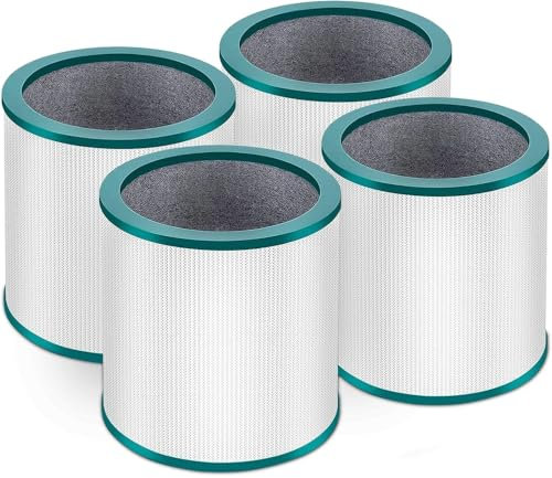 HEPA-Filter-Ersatz, kompatibel mit Dyson Pure Cool Link Modellen TP01, TP02, TP03, BP01 AM11, BP01 Modelle, Ersatzteil 968126-03, 305158-01 (4er-Pack)