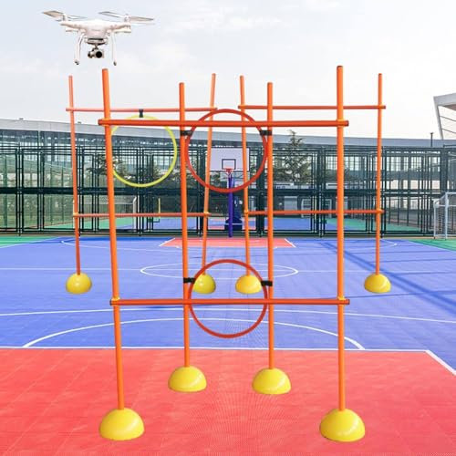 UAV-Hindernistrainingssystem, Drohnenrennen-Hindernisparcours, Indoor- und Outdoor-UAV-Modellflugzeug-Übungswettbewerbsausrüstung, mehrere Schwierigkeitstypen können nach Belieben kombiniert werden