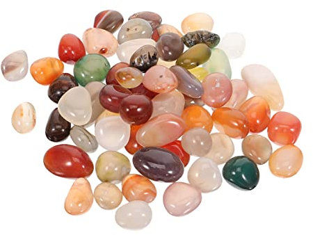 SUPVOX Guijarros Decorativos Para Macetas y Colores Naturales Rojas y Decoración Para Jardín