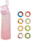 Air Water Bottle with Flavour Pods, 700ml Starter Up Set BPA Free Drinking Bottles with 8 Random Flavour Pods Scented 0 Sugar Calorie, Water Cup with Straw for Gym School Outdoor (5)