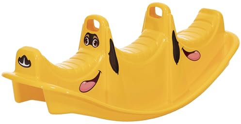Dohany Wippe Rocker Hund Tier Schaukelwippe Kunststoff Kinder Spielzeug gelb