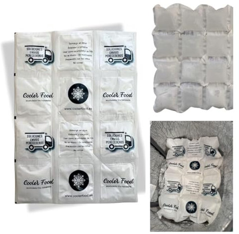 Acumulador de Frío Flexible Reutilizable – Bolsa Refrigerante de Gel No Tóxica para Nevera, Bolsa Térmica, Fiambrera y Envíos – Mantiene el Frío por Horas – CoolerFood X5