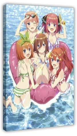 BNCVJFI The Quintessential Quintuplets, Anime-Poster, Wandkunstdruck, Bild, Gemälde, 20 x 30 cm