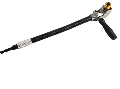 Adaptador de taladro de 90 grados con eje de extensión flexible para brocas hexagonales