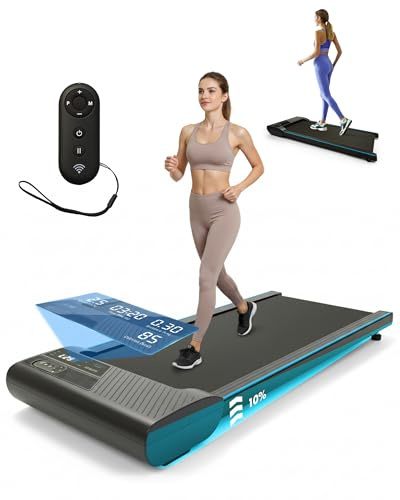Kayman Elektrisches Laufband 3 in 1 - Elektrisches Laufband unter dem Schreibtisch, platzsparend, Kapazität von 120 kg, Laufmodus, GEH- und Arbeitsmodus, 2-stufige manuelle Neigung