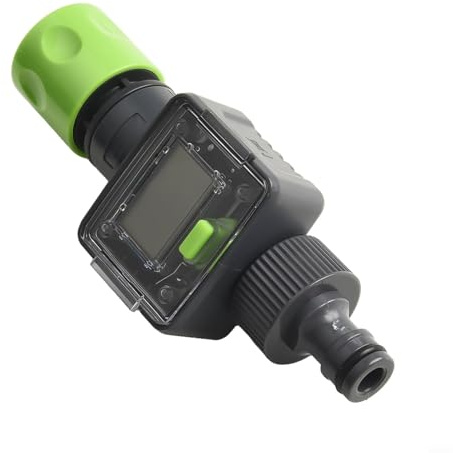 Digitaler Wasserzähler für Gartenschlauch - 3/4 Zoll Wasserdurchflusssensor mit Hall-Effekt-Technologie, Wasserverbrauch im Freien für Monitor zur Bewässerung und Autowäsche