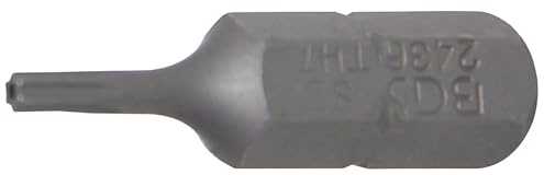 BGS 2436 | Bit | Länge 25 mm | T-Profil (für Torx) mit Bohrung T7 | Antrieb Außensechskant 6,3 mm (1/4) | Chrom-Vanadium-Stahl (S2)