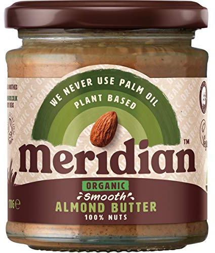Meridian Org Smooth Almond Butter 100% 170g X 2 (Pack of 2)