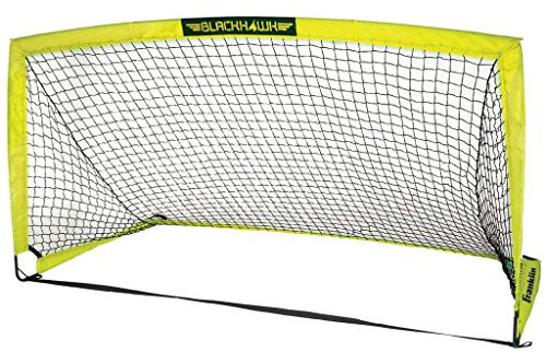Franklin Sports Unisex-Erwachsene Black Hawk Soccer Goal Fußballtor, Optisches Gelb, 9' x 5'6