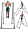 KT Hohe Stabile und Faltbare Klimmzugstange Freistehend Home Gym Sport Pull Up Bar Standing Indoor Outdoor Höhenverstellbare Kraftstation Langlebige, sichere und multifunktionale fitnessgeraete