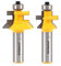 Yonico 15229 Flooring 2 Bit Tongue and Groove Flooring Router Bit Set 1/2-Inch Shank