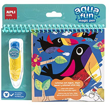 APLI Kids 15225 - Livre De Coloriage À L'Eau + 1 Stylo Magique