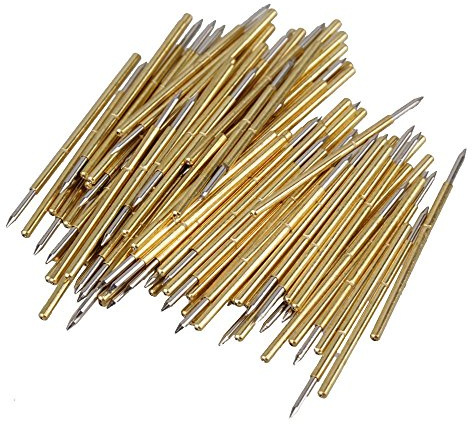 TuToy 100Pcs P50-B1 Feder Test Probe Pogo Pin Dia 0.5mm Länge 16.35mm