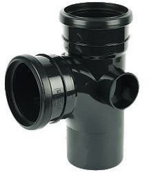 FloPlast 92.5 Degree Branch Black Soil