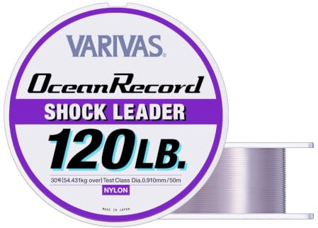 VARIVAS Ocean Record Shock Leader 50m 120lb.(#30)