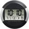 Hama Horloge Murale PP-245 (Radio-pilotée DCF, Pendule sans tic tac, numérique, à LED, sans Fil, avec Piles, Format 24h, Calendrier, Jour, thermomètre 0°C à -50°C, Pause Murale ou Bureau) Noir