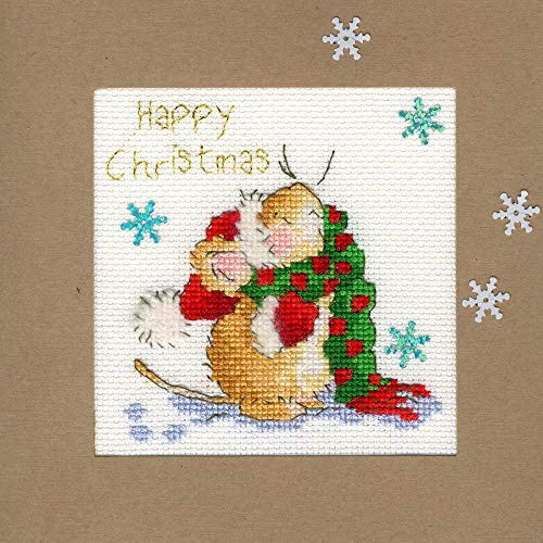 Bothy Threads Cross Stitch Kit - Christmas Card - Counting Snowflakes