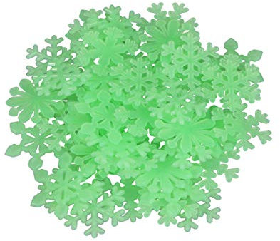 VALICLUD 50 Stück 3d-wandaufkleber Mit Schneeflocken Schneeflocken-aufkleber, Die Im Dunkeln Leuchten Schneeflockenaufkleber Für Die Wand Weihnachtsschmuck Dekorative Aufkleber Kind Fenster