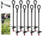8 Pièces Ancres au Sol, 38cm Piquets de Sol Piquets Acier Robuste piquets, ancrages au Sol très résistants, ancrages au Sol très résistants, Parfaits pour tentes, auvents, abris, Trampolines
