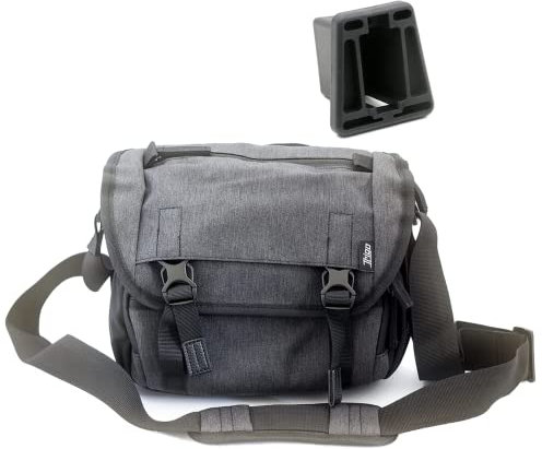 Trigo Mini-Tasche vorne für Brompton Kamera / Akkutasche (Ortlieb O Bag Alternative) in schwarz (Tasche + Frontblock)