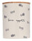 Pearhead Bone Appetite Treat Jar, Ceramic and Wood Pet Treat Canister, Modern Neutral Color Home Kitchen Accessories, Dishwasher Safe, Silicone Seal Lid For Freshness, Dog Biscuit Storage Jar