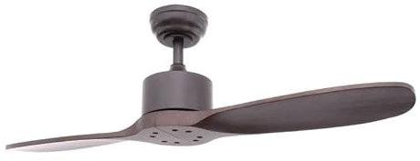 Ventilador de techo 2 palas de madera natural, para exterior ip44, Duplo, motor DC mando a distancia, sin luz