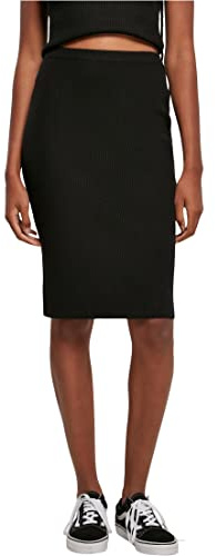 Urban Classics Damen Ladies Rib Knit Midi Skirt