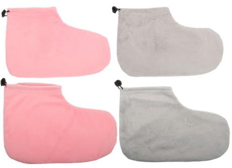 Healifty Comfortable Wax Therapy Foot Covers 2 Pairs Insulated Foot Covers for Paraffin Wax Bath Home Care Treatment