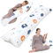 Seitenschläferkissen Schwangerschaftskissen Stillkissen 40 x 145 cm mit bezug Lagerungskissen, Kissen für Frauen und Seitenschläfer, Baby Pregnancy Pillow XXL 40x145