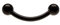 OTHER Piercing Augenbrauen Banane Titan Curved Barbell Piercing Lippenpiercing Augenbrauenpiercing Damen Herren Labret Septum Ring Helix Rook Ohr Schmuck Piercings Schwarz 1,2x6x2,5 mm