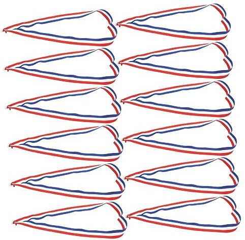 Kisangel 12stücke Medaillenband Für Sportveranstaltungen Wettkampf-halsband Mit Clip Multifunktions-band Zur Auszeichnung Band Für Medaillen Mit Sicherer Befestigung