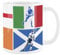 Purely Home Rugby Mug - England Wales Scotland Ireland France Italy Championship Sports Gift - Ceramic Tea/Coffee Cup