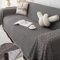 FANSU Sofabezug L Form 1 2 3 4 Sitzer, Reversibel Twill Sofaüberwurf Decke Ecksofa Couch Bezug Sofaschoner Sofa Decken Einteiliger Couch Überwürf (Braun Schwarz,4 Sitzer Plus(180x420cm)