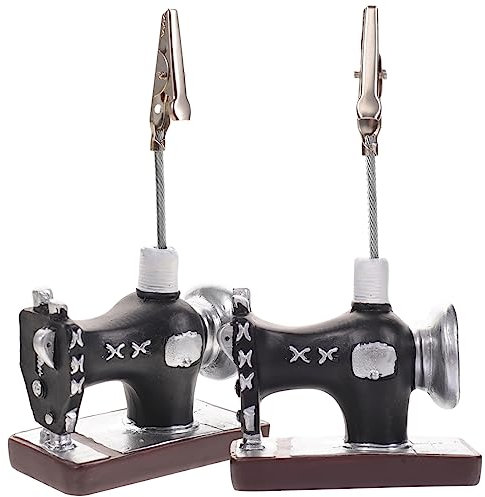 HOODANCOS 3 Sets Memo-clips Aus Eloxiertem Aluminium Vintage-kartenhalter Aus Kunstharz Aufbewahrung Von Visitenkarten Im Büro Dekorative Nachrichtenhalter Tischfoto 2 Stück * 3