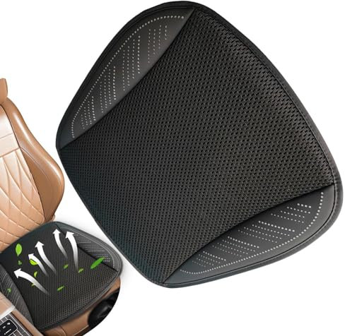 Generisch Cooling Car Seat Cover, Fan Seat Cushion with 5 Fans, Car Seat Cooler, USB Seat Cushion for Car, Driving Cushion, Cooling Cushion, Breathable, Comfort Design for the Automotive Industry