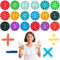 TAIHOBO 18 Stück Mathe Fidget Spinner, Lustige Lern Fidget Toys Set Kinder, Additions Subtraktions Multiplikations Divisions Fidget Toy, Stressabbau Finger Spinner, Mathe Zappel Spielzeug