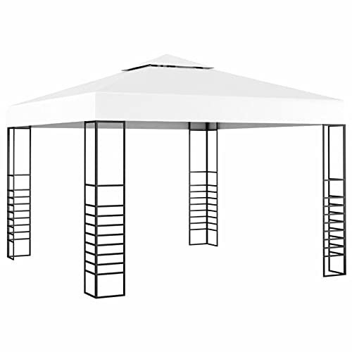 ShGaxin Tonnelle de jardin blanche 3 x 3 m, Tentes pour fêtes, tonnelles pour jardin, tonnelle, pergola de jardin - SPU:48033