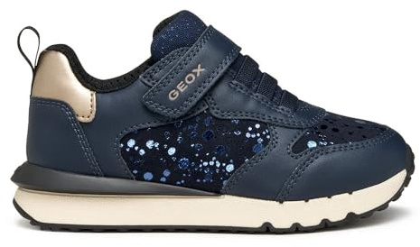 Geox JUNIOR J FASTICS Girl Sneakers Navy/Platinum 34_EU