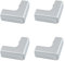 UFURMATE Glasverbinder, Glasklemme, Aluminiumlegierung, 2-Wege-Glasverbinder, randloser Clip-Halter zur Befestigung von Aquarien, Glasvitrinen, für 12–16 mm Dicke, 4 Stück