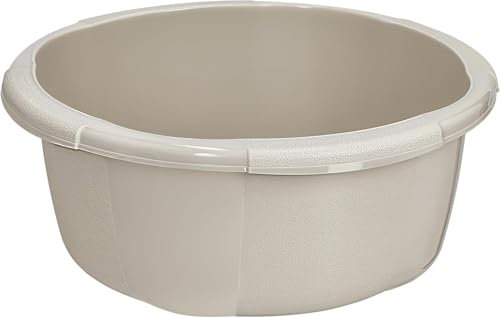 Best House | Round Basin | Kitchen Washing Up Bowl | 2.3 Litres | Cream | 1 Pc | Multipurpose Bath Tub/Washing Tub for Kitchen, Bathroom, and Household Use (Pack of 1)