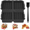 YXHZVON Moule à Gaufres en Silicone, 2 Pièces Inserts Gaufres pour Air Fryer, Reusable Silicone Accessoires Air Fryer, Antiadhésive Moule à Biscuit pour Muffins Gâteau