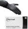 FleXcel Powder Free Nitrile Gloves, Black, Medium - Medical-Grade, Latex-Free, Food Safe (Box of 100)