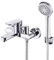 Badewannenarmatur mit Handbrause Wasserfall Badewannen Armatur aus Chrom Silber, Badewanne Mischbatterie mit Messing Ventile, Badewanne Wasserhahn&Duschthermostat Duschsystem