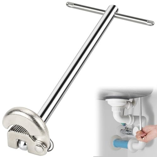 GKZB Standhahnmutterschlüssel Verstellbarer Hahnmutterschlüssel 10-32mm Standhahnschlüssel Armaturenschlüssel für Badezimmer Küche Toilette Wasserhahn