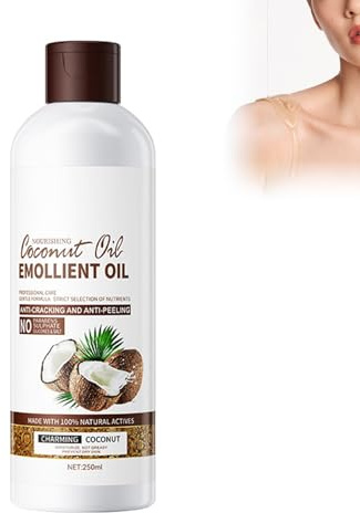 Kokosnuss Körper Feuchtigkeitsöl 250ml, Kokosnussöl, Skin Relief Körperöl, Body Oil Für Seidig Weiche Und Geschmeidige Haut, Kokosöl Für Haut, Spendet Langanhaltende Feuchtigkeit