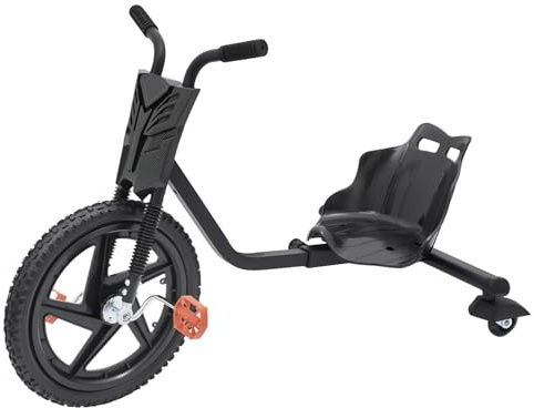 Ezyroller | Drift Scooter | Kinder Drift Dreirad | Ab 6 Jahren | Max. 80kg Tragfähigkeit | Mit LED-Beleuchtung & 360° Drift-Rädern | Verstellbarer Sitz | Sicher & Stabil